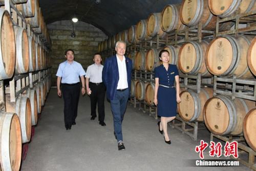 布鲁塞尔国际酒类大赛主席哈弗莅临张裕参观考察 布鲁塞尔国际酒类大赛主席哈弗莅临张裕参观考察